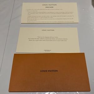 Louis Vuitton receipt envelope 1